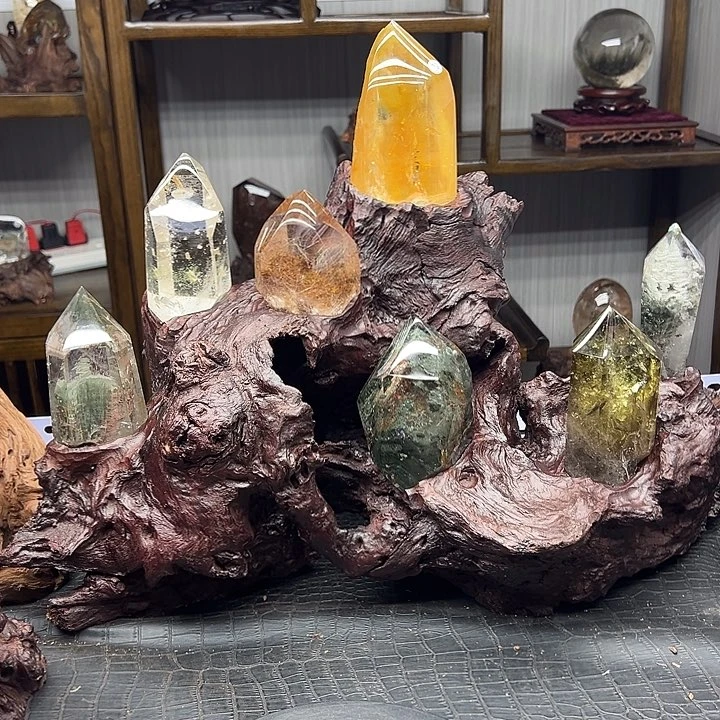 未镶嵌摆件水晶七星阵