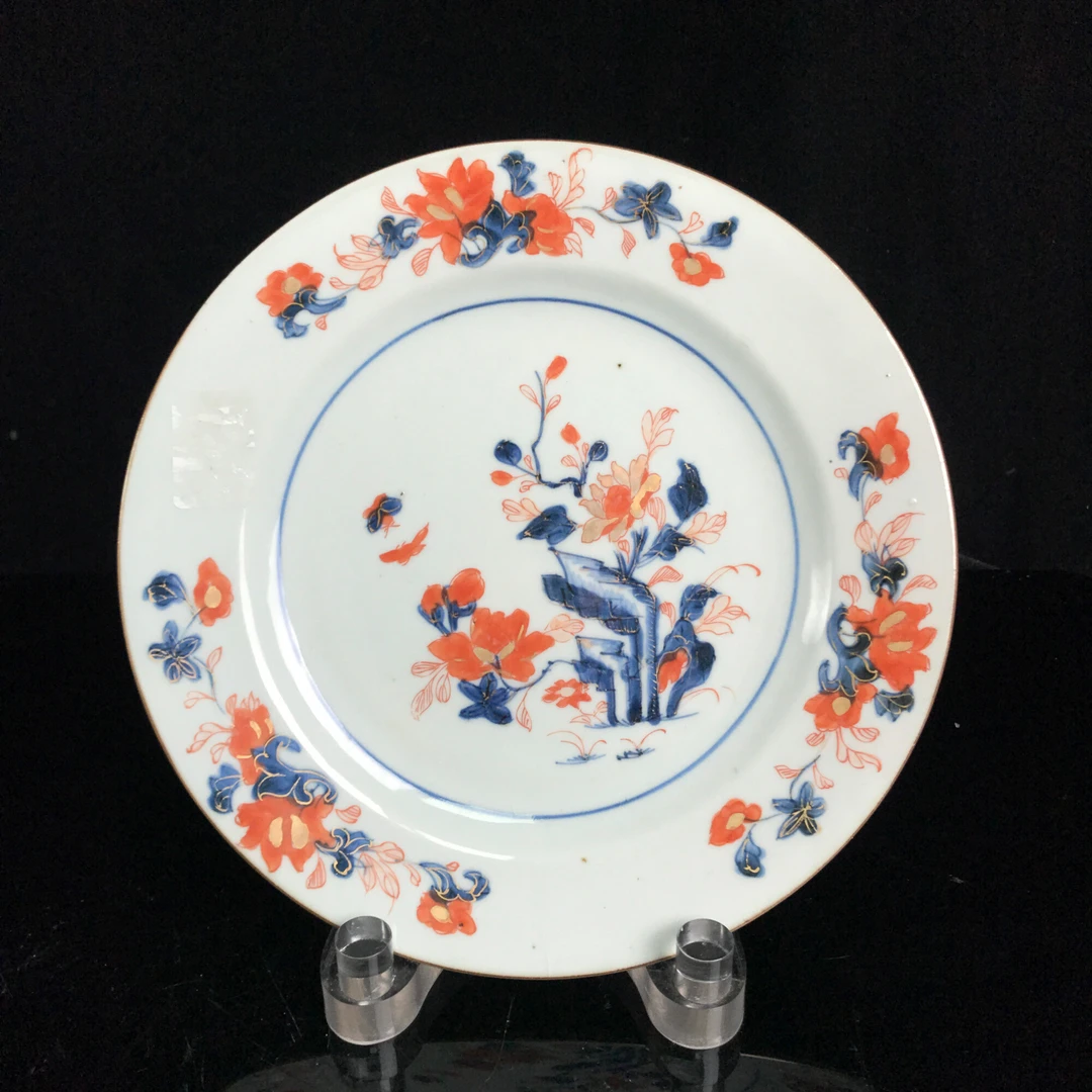 康熙矾红描金花卉盘1/M2XCH026A86