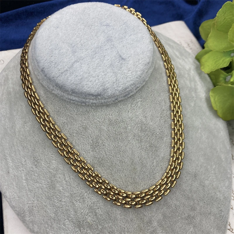 合金项链 napier金色编织项链1-2【2071125-022】