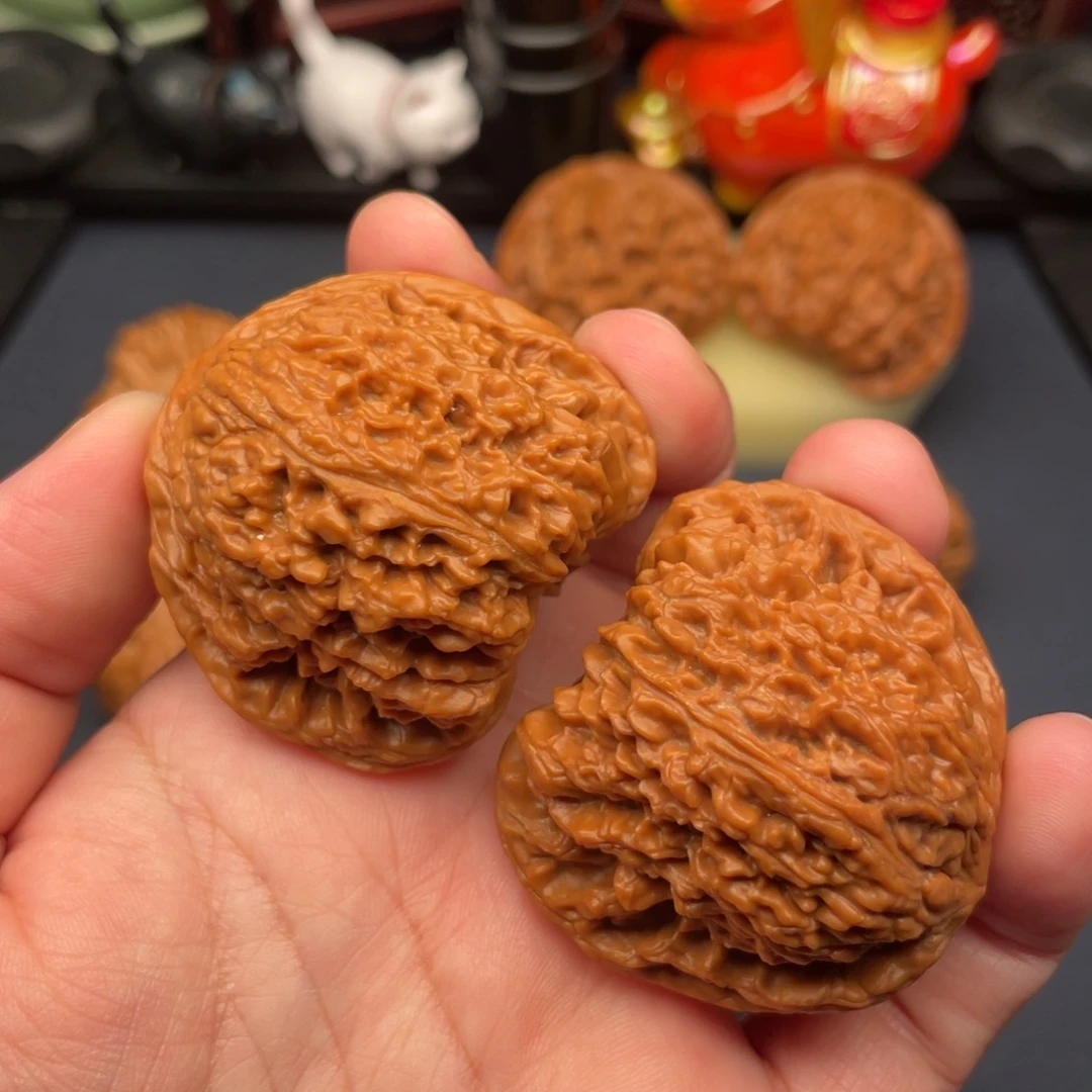 把件文玩核桃全品无修45.8南疆石