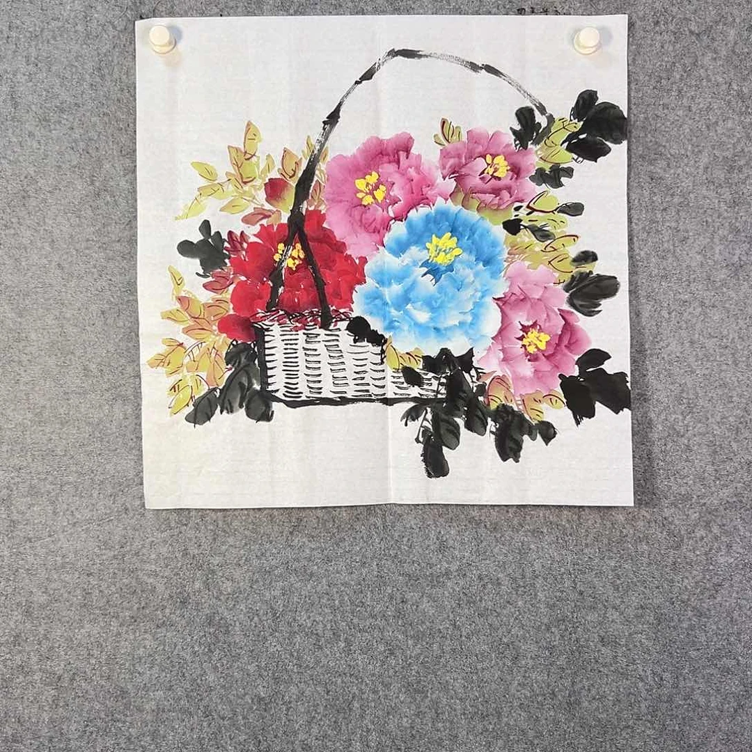 国画131 牡丹花等花开时节也可用