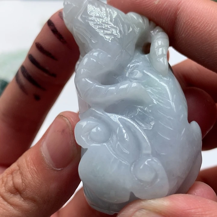 翡翠未镶嵌颈饰保真天然a货翡翠