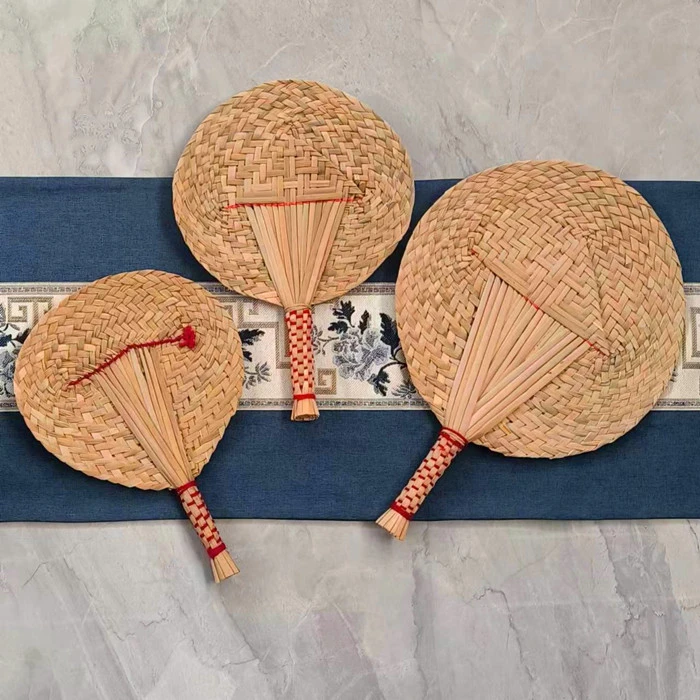 拍一发二蒲扇草编工艺扇子编织草扇纳凉蒲扇夏季手摇古典芭蕉扇