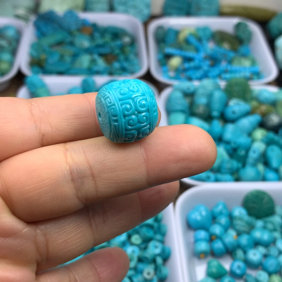 绿松石未镶嵌吊坠(不含链)17×15