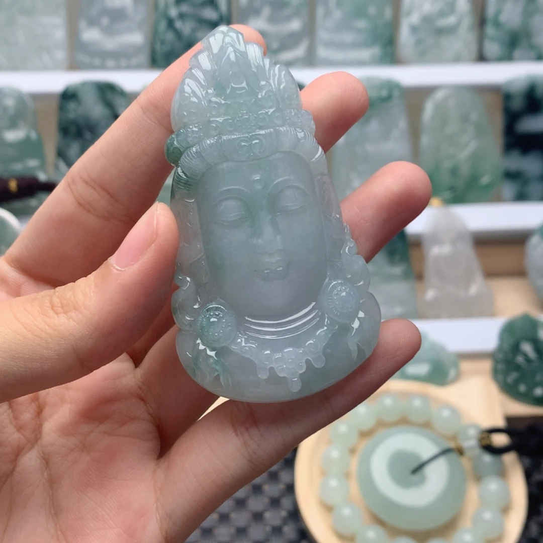 言***臻吊坠(不含链)未镶嵌翡翠观音头