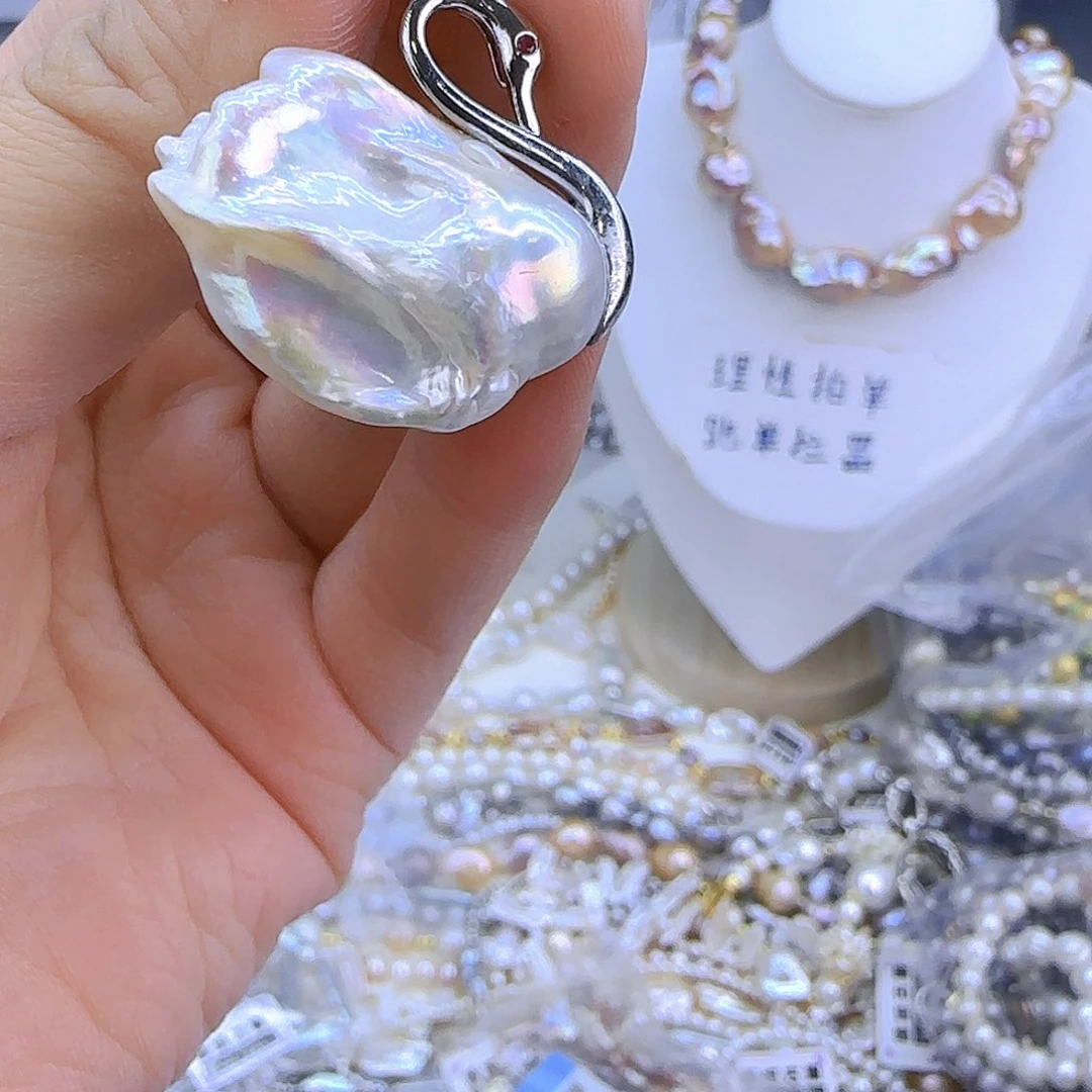 未镶嵌项链定制335淡水珍珠星*