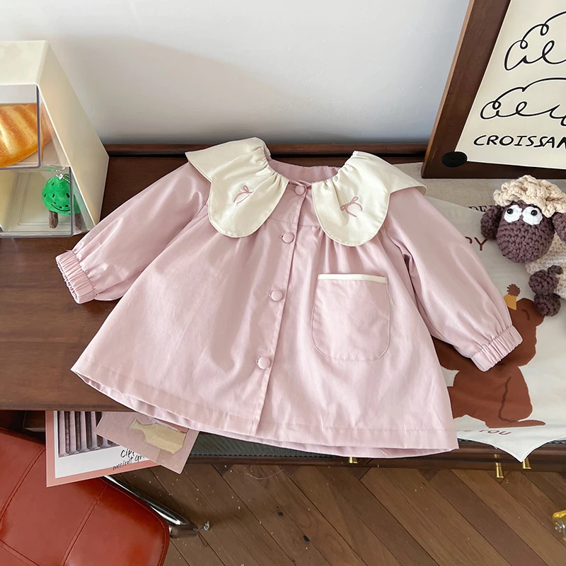 橘止皮【现货】儿童外套春季新款女童夹克衫风衣外套上衣CW251299