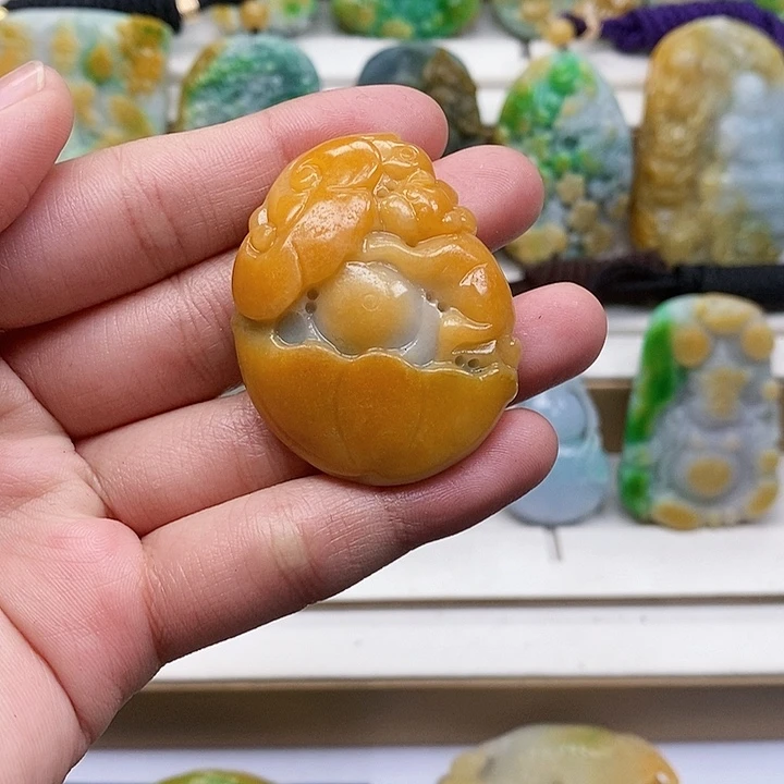 颈饰未镶嵌翡翠翡翠A货