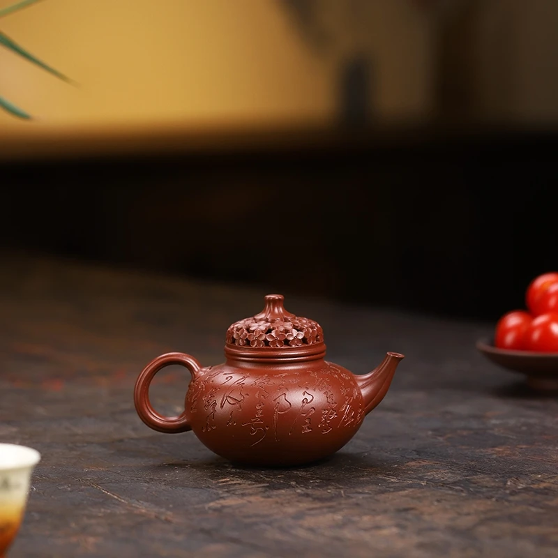 宜兴紫砂 |  鸿禧葫芦紫砂壶全手工王安凤  轻奢藏品
