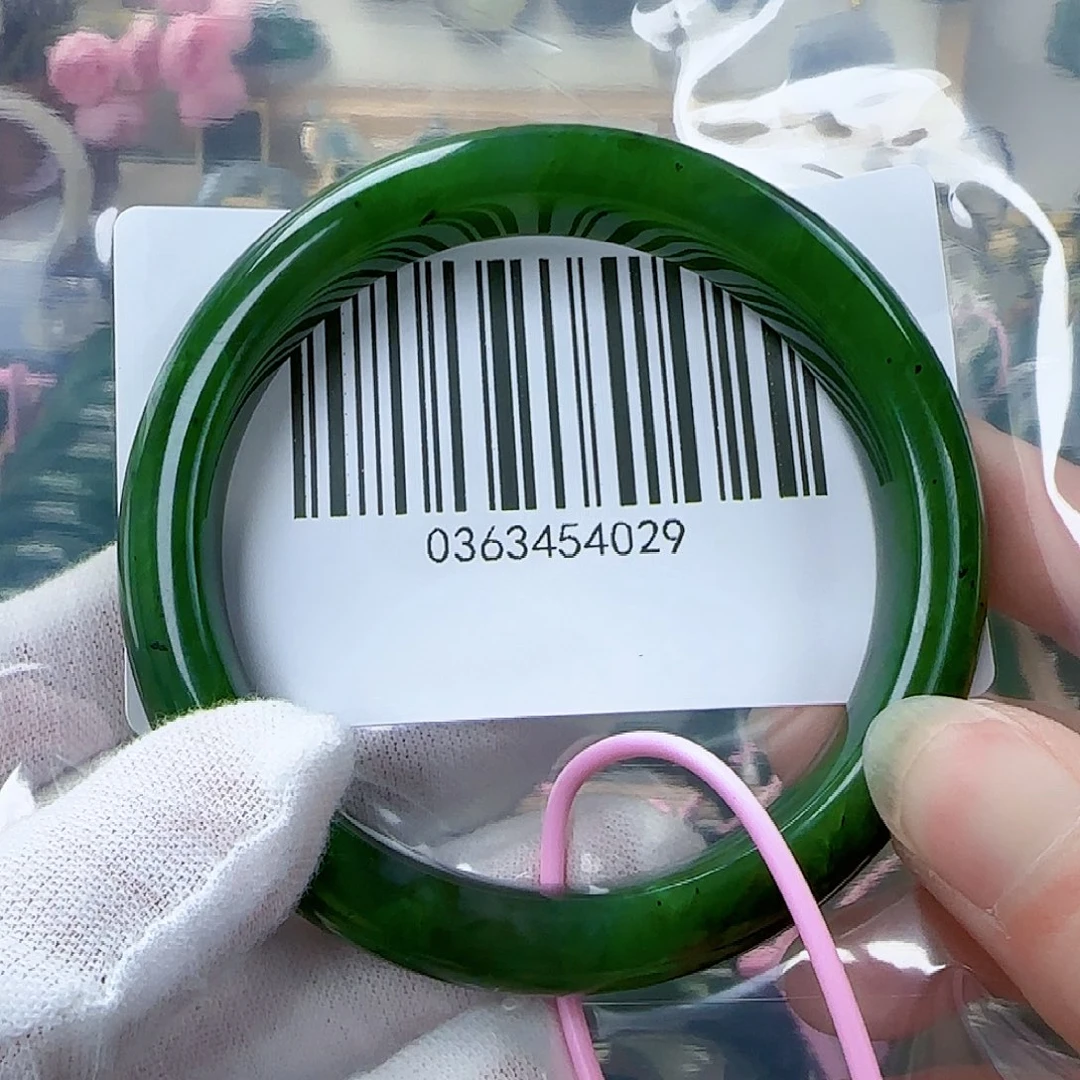 和田玉（碧玉）手镯未镶嵌59.5包容