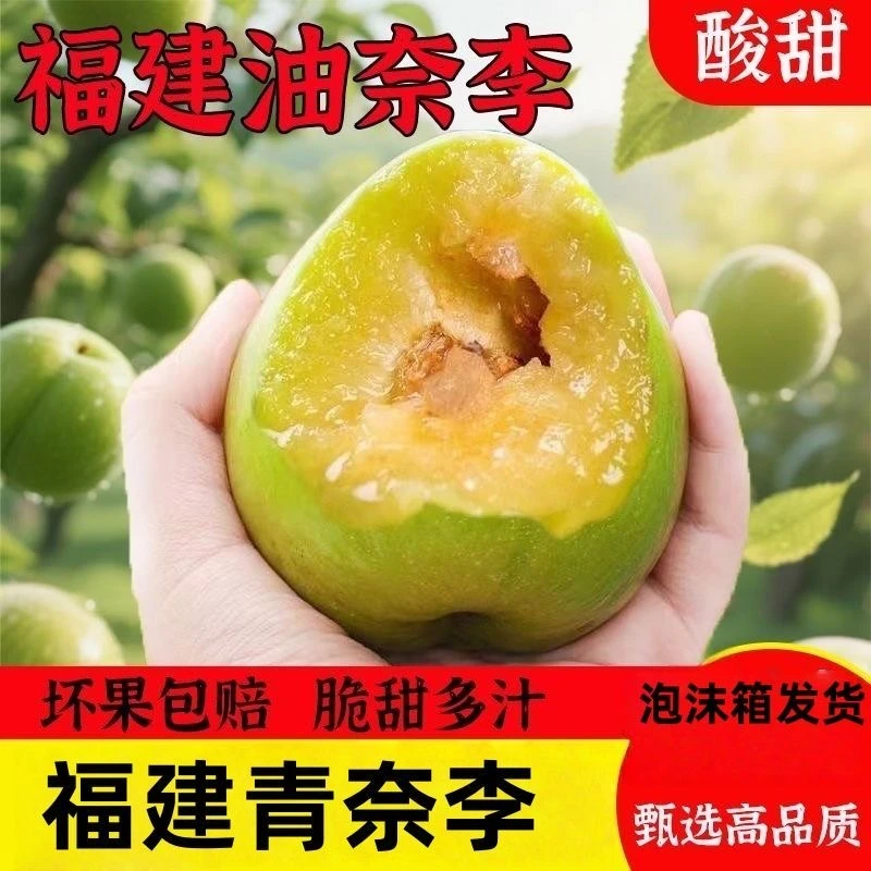 5斤装古田青奈李新鲜脱骨油奈李非黄金奈李酸甜多汁李子孕妇水果