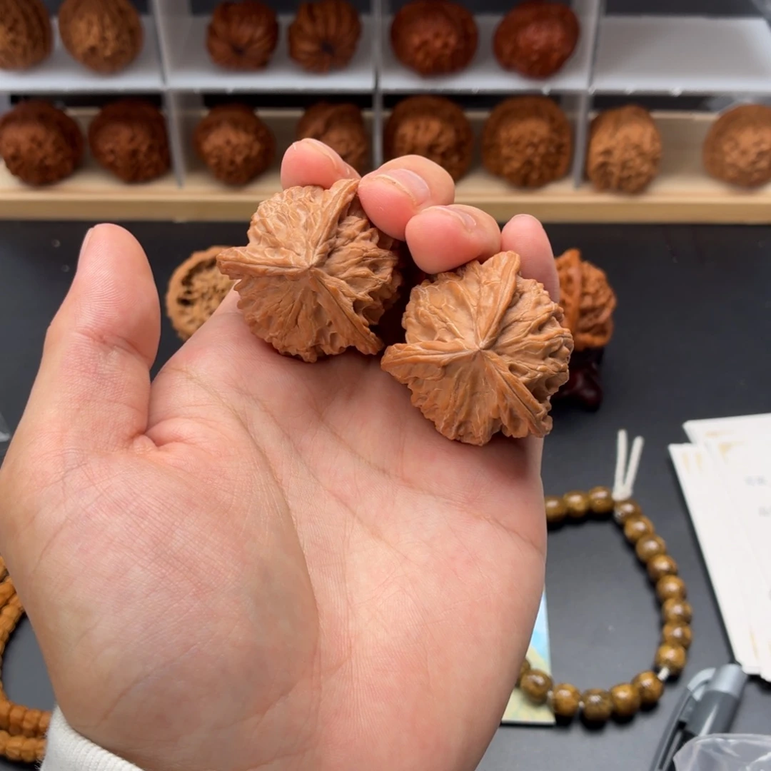 把件文玩核桃盘山三棱全品39/36