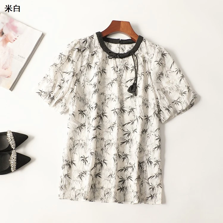 245338夏中长款短袖圆领上衣新奇特超值品质女装