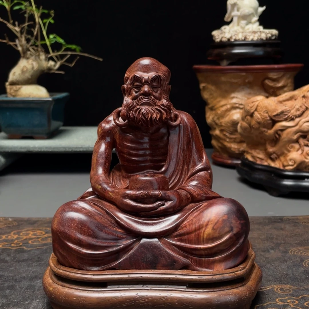 我***爷香榧木达摩血檀香炉