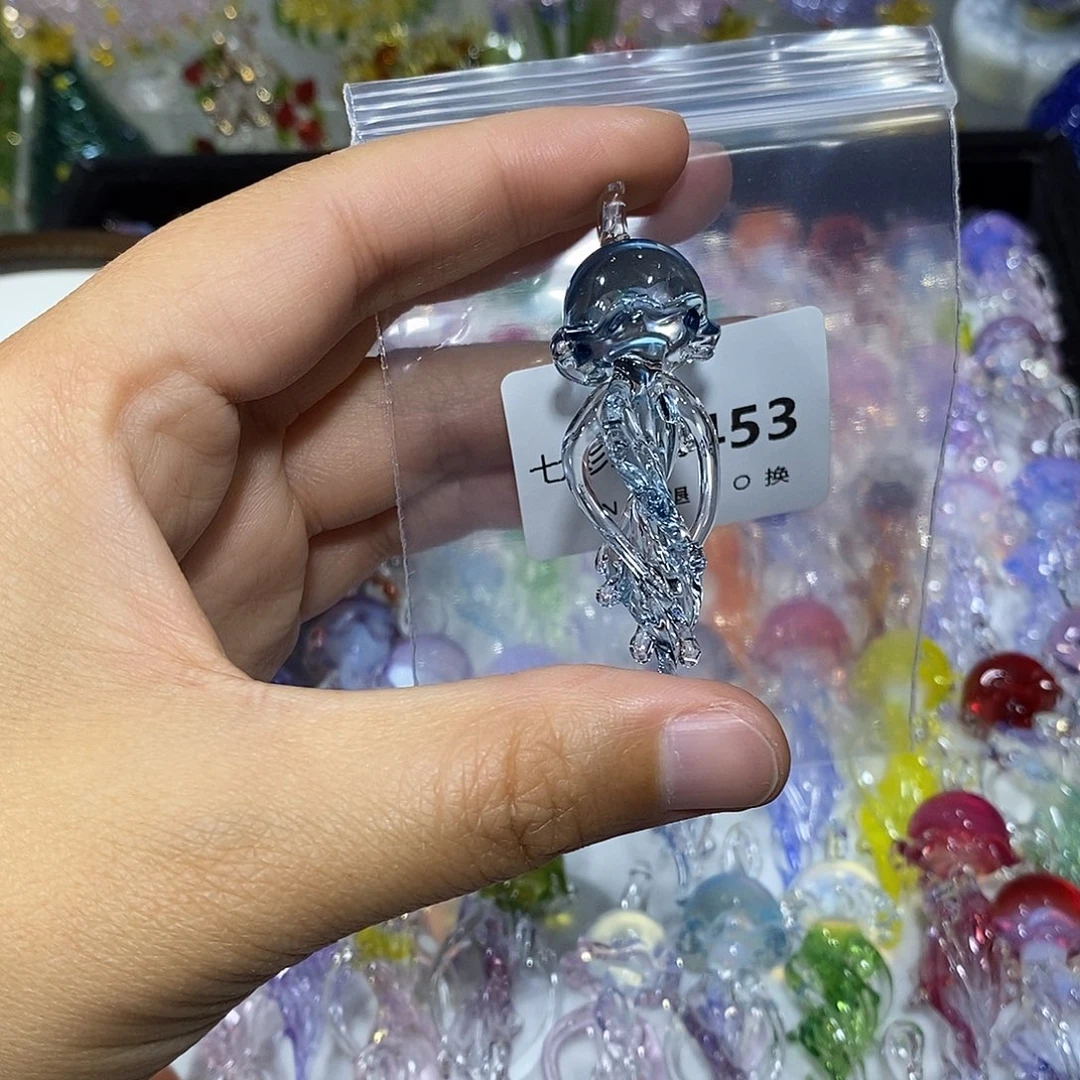 梦****玻璃颈饰453水母一个
