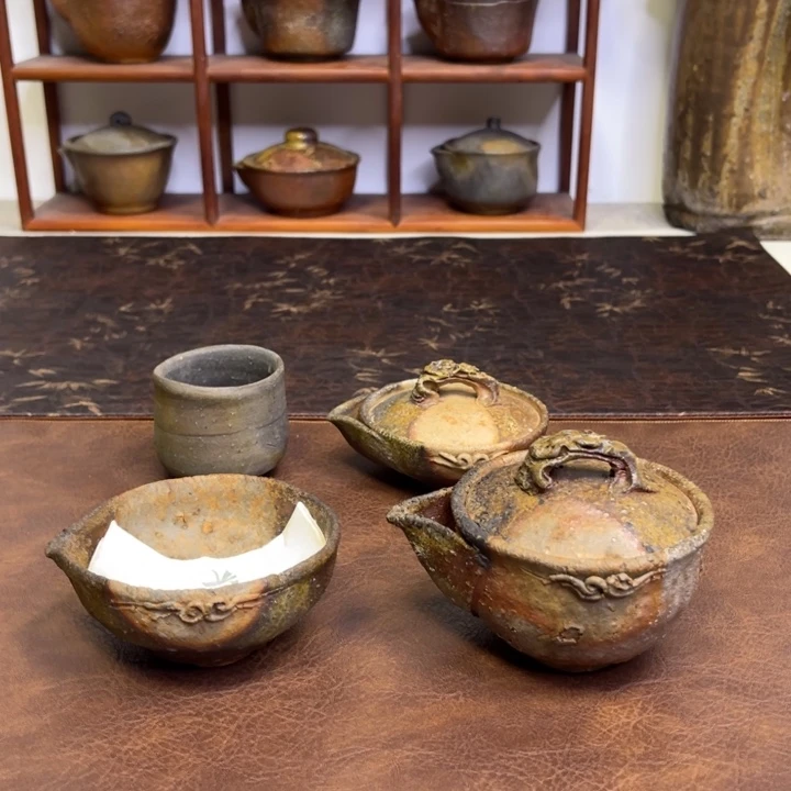 *****备前烧作品森风来一套