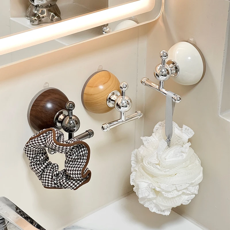 吸盘挂钩免打孔强力承重浴室卫生间玄关门挂衣钩壁挂式无痕粘钩g