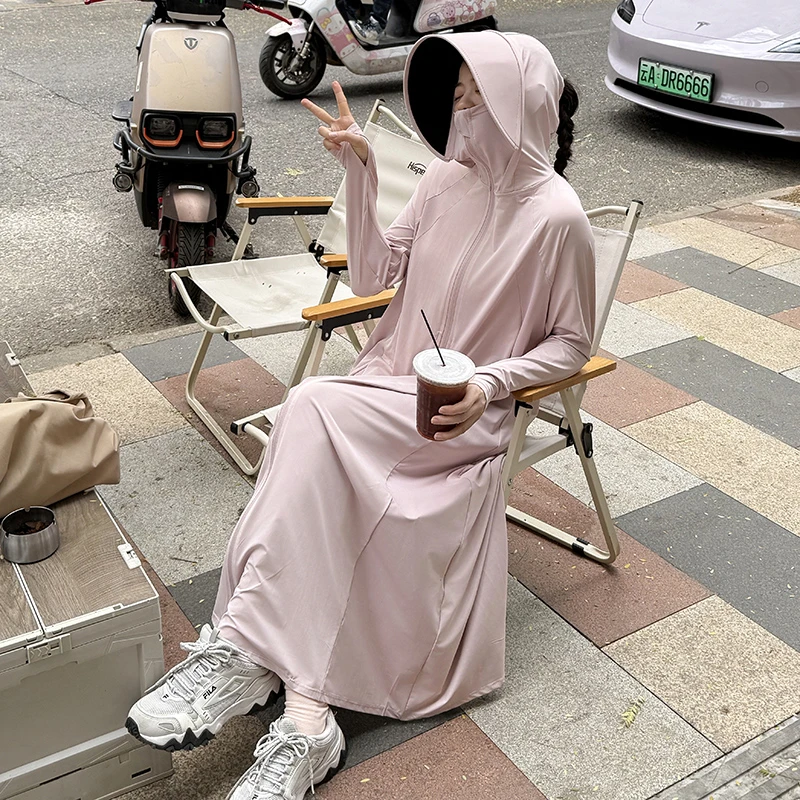 【官方正品】防晒衣女2025新款夏季长款全身防紫外线轻薄冰丝防晒服