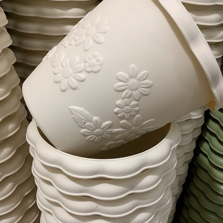 浮雕口18高17米白3个无托