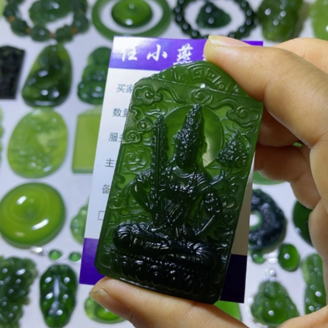 【闪购商品】未镶嵌蛇纹石玉颈饰福**照