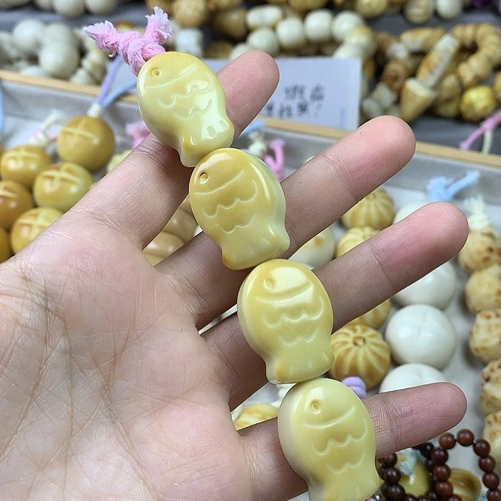 吊坠菩提根/象牙果象牙果鱼串串瑕疵 不退不换