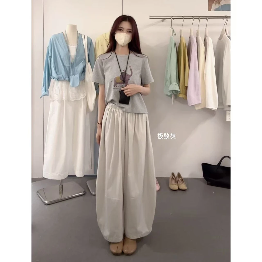 韩系百搭显瘦泡泡裤52206 裤长92