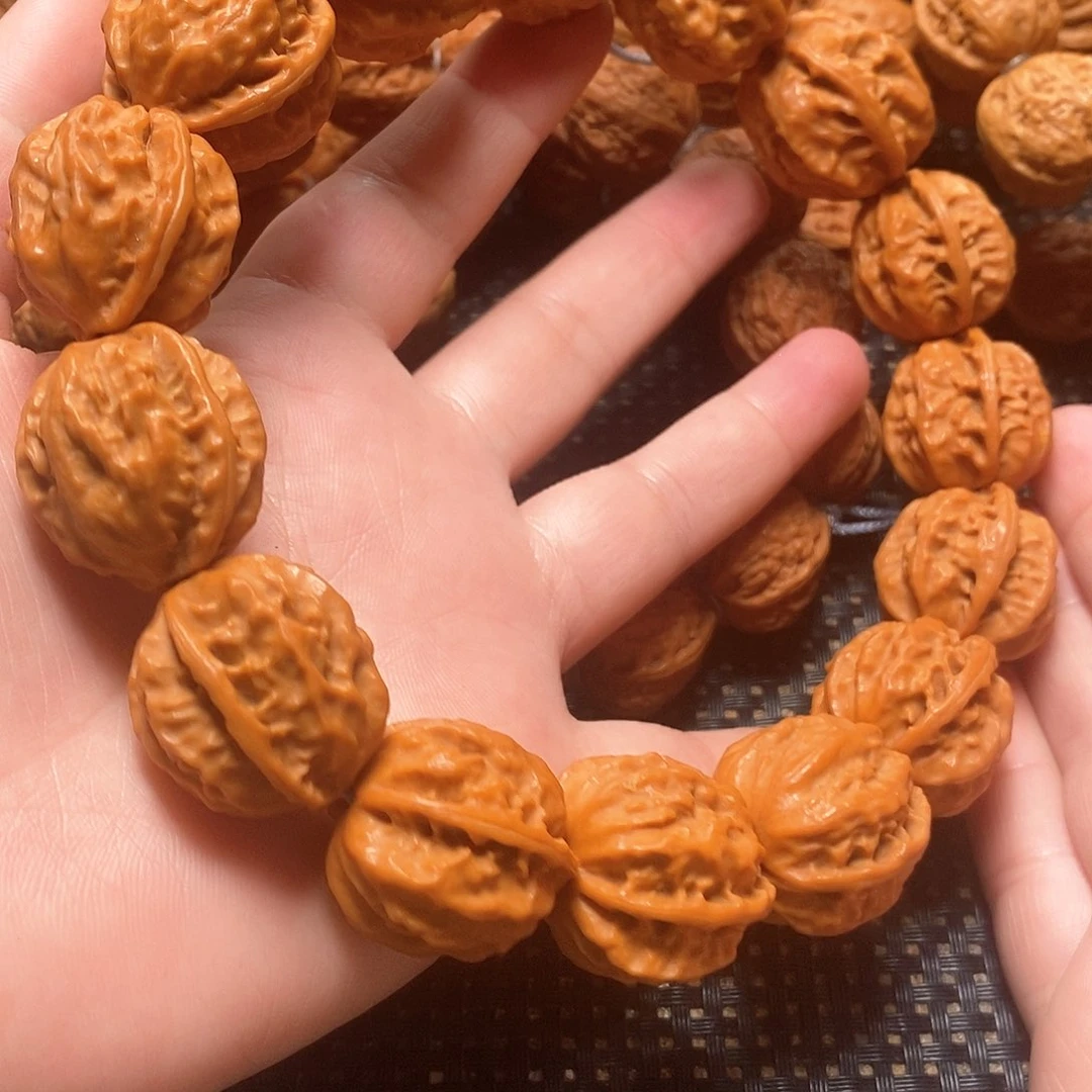 文玩核桃手串粗筋手持15颗