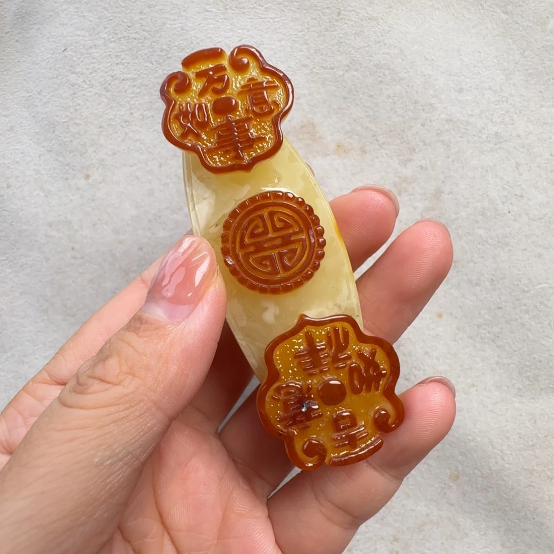 蜜蜡未镶嵌珠宝奇石微瑕