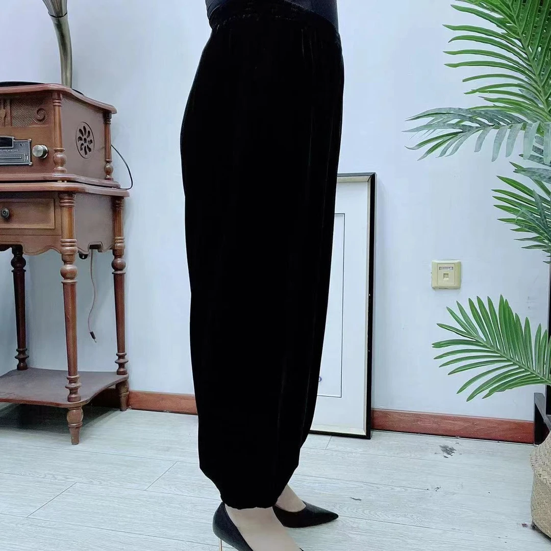 桑蚕丝小脚裤88A9008 老爹裤