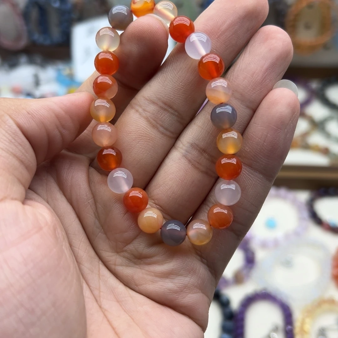 未镶嵌手链水晶盐源多宝