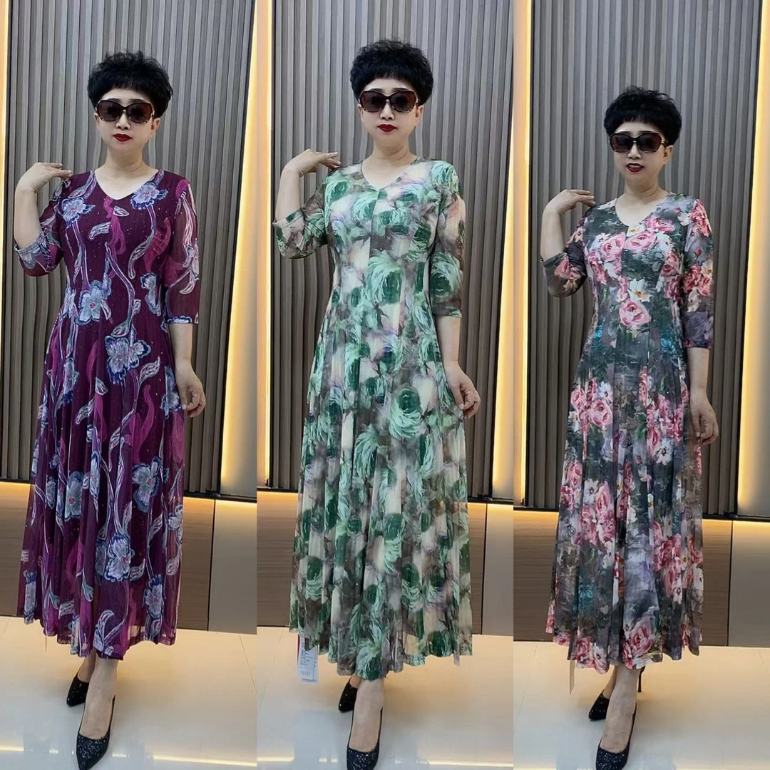 62528网纱气质高弹修身显瘦连衣裙，裙长120左右