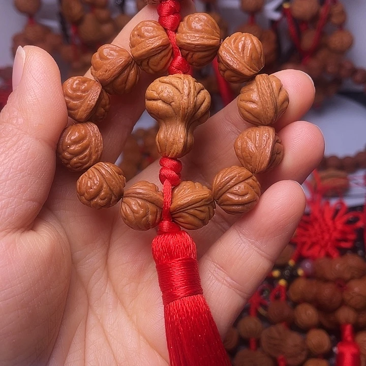 桃核吊坠龙纹桃枭