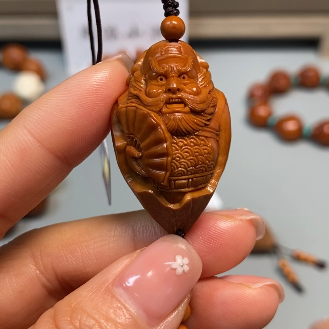 橄榄核手串/手链包衣钟馗