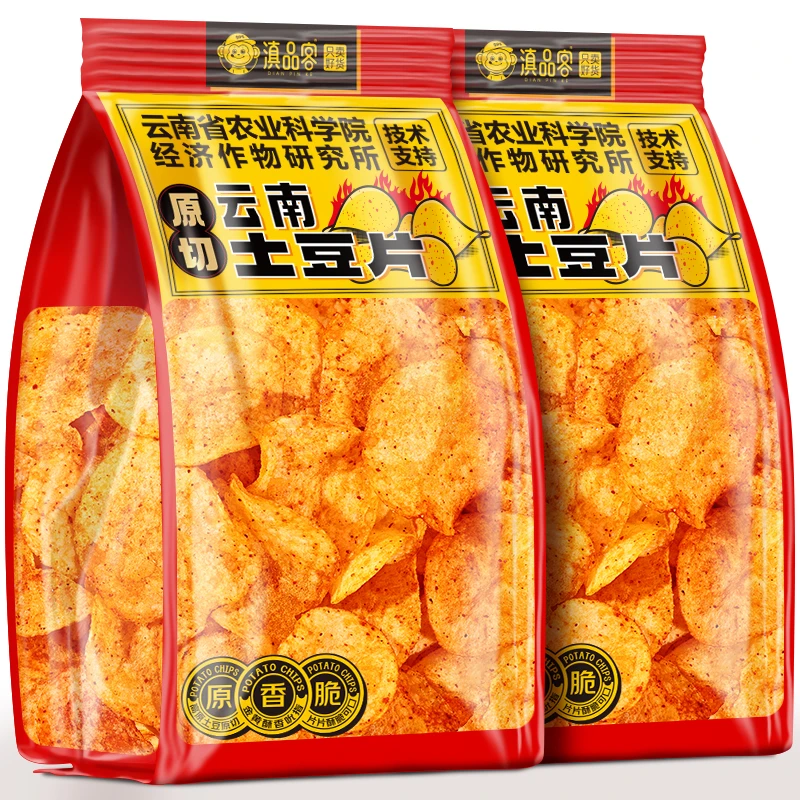 滇品客黄瓜土豆片麻辣味薯片脆洋芋片休闲解馋零食云贵特产大包装