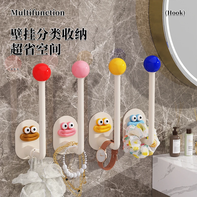 发圈发箍收纳架卫生间发饰发夹粘钩皮筋头绳挂钩发绳好物高颜值