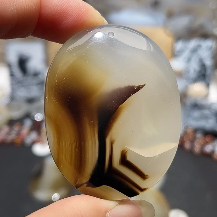 玛瑙/玉髓未镶嵌吊坠(不含链)