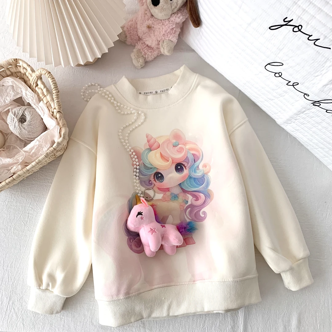 MY LITTLE PONY/小马宝莉秋季新款玩偶加绒卫衣亲子装洋气童装