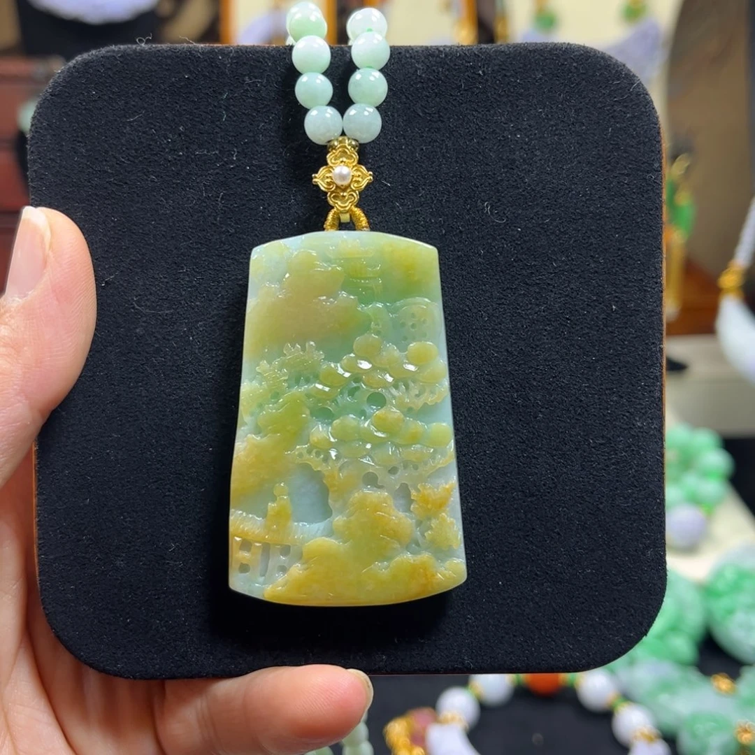 翡翠未镶嵌颈饰天然翡翠