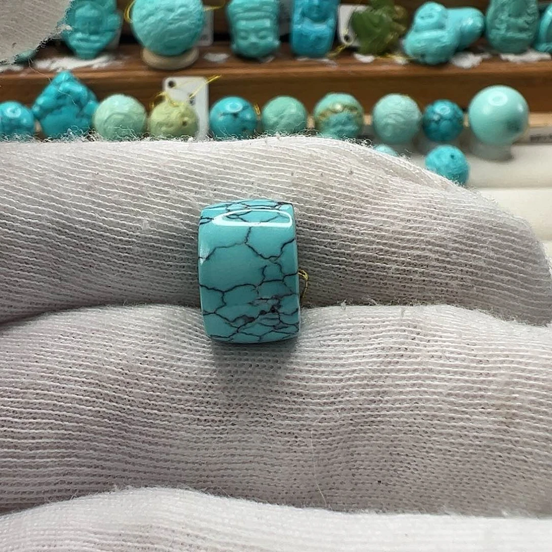 绿松石直切珠 未镶嵌