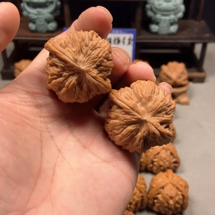 文玩核桃把件42磨盘