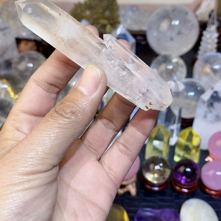 水晶原矿未镶嵌晶柱