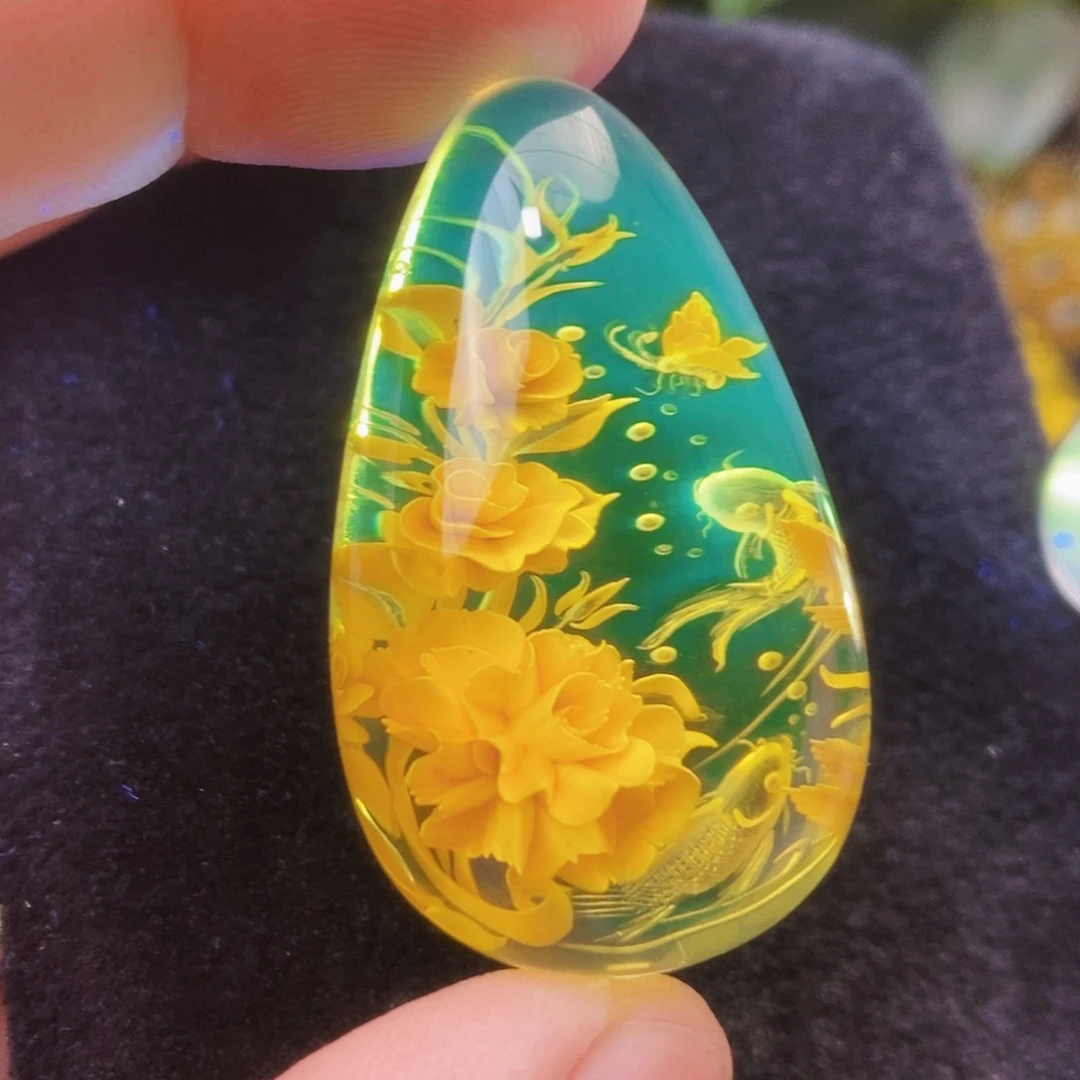 【闪购商品】金珀吊坠(不含链)未镶嵌
