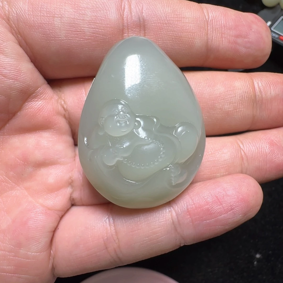 和田玉手链未镶嵌吊坠