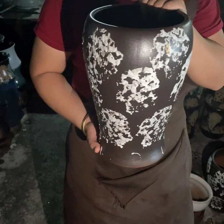 紫砂花盆口18高32正品正品