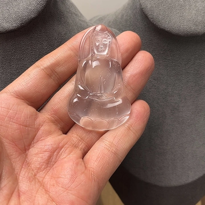 石英质玉观音未镶嵌朴*