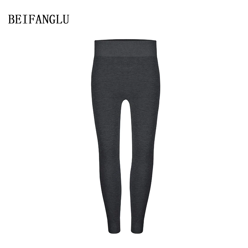 北方鹿【无缝一体羊毛打底裤】秋冬女士弹力显瘦针织羊毛裤251469