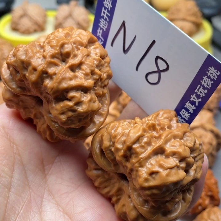 文玩核桃把件蛙蛙45尺