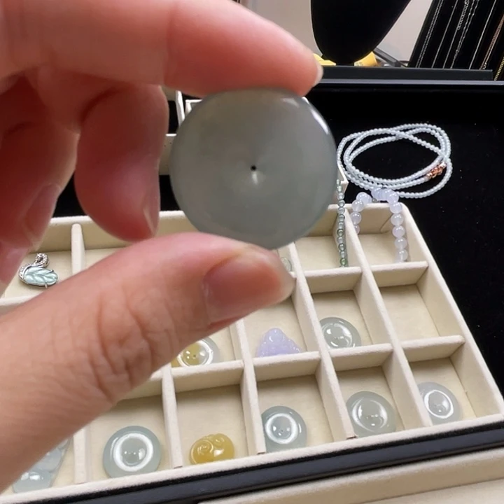 翡翠未镶嵌吊坠(不含链)平安扣