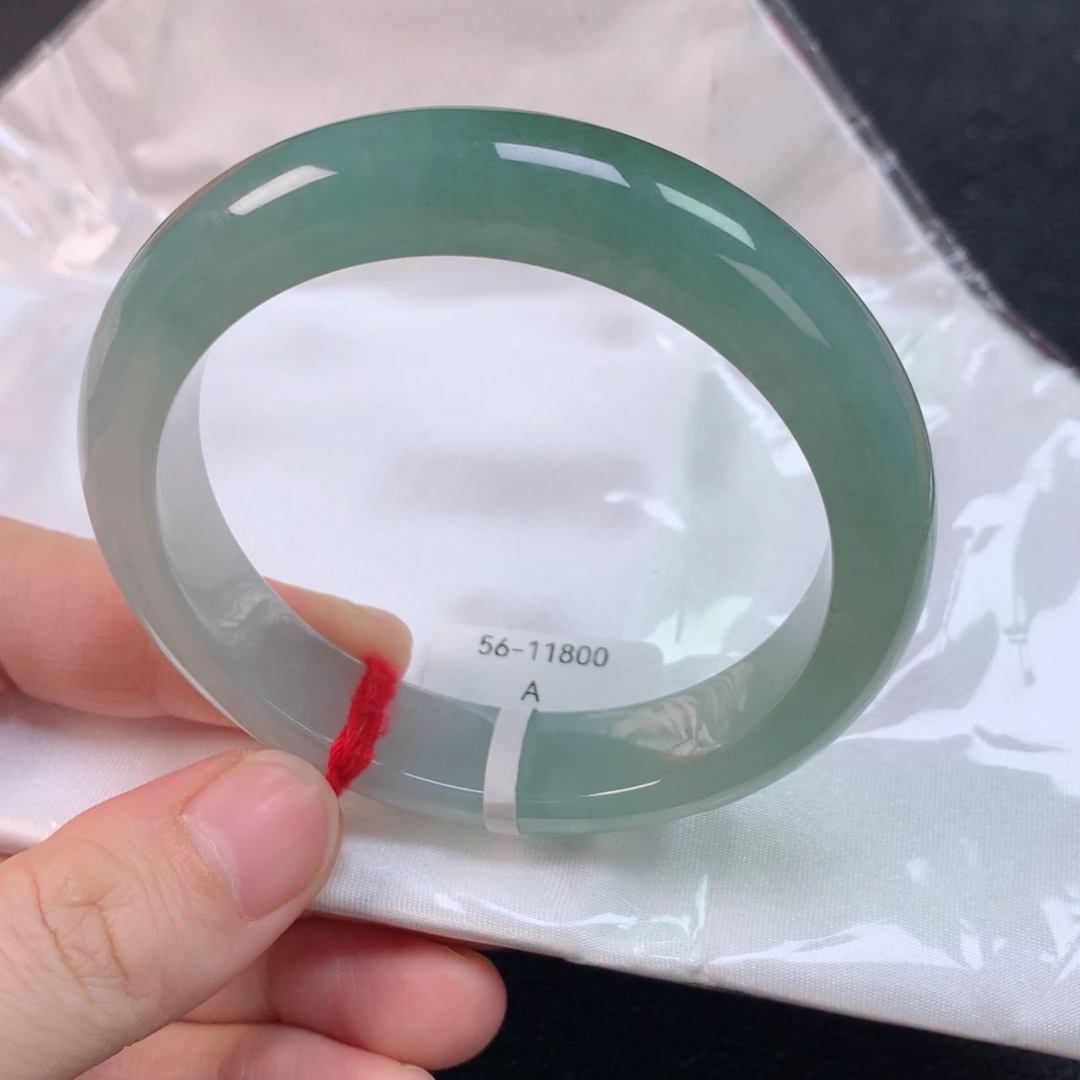 未镶嵌手镯翡翠缅甸天然翡翠手镯56