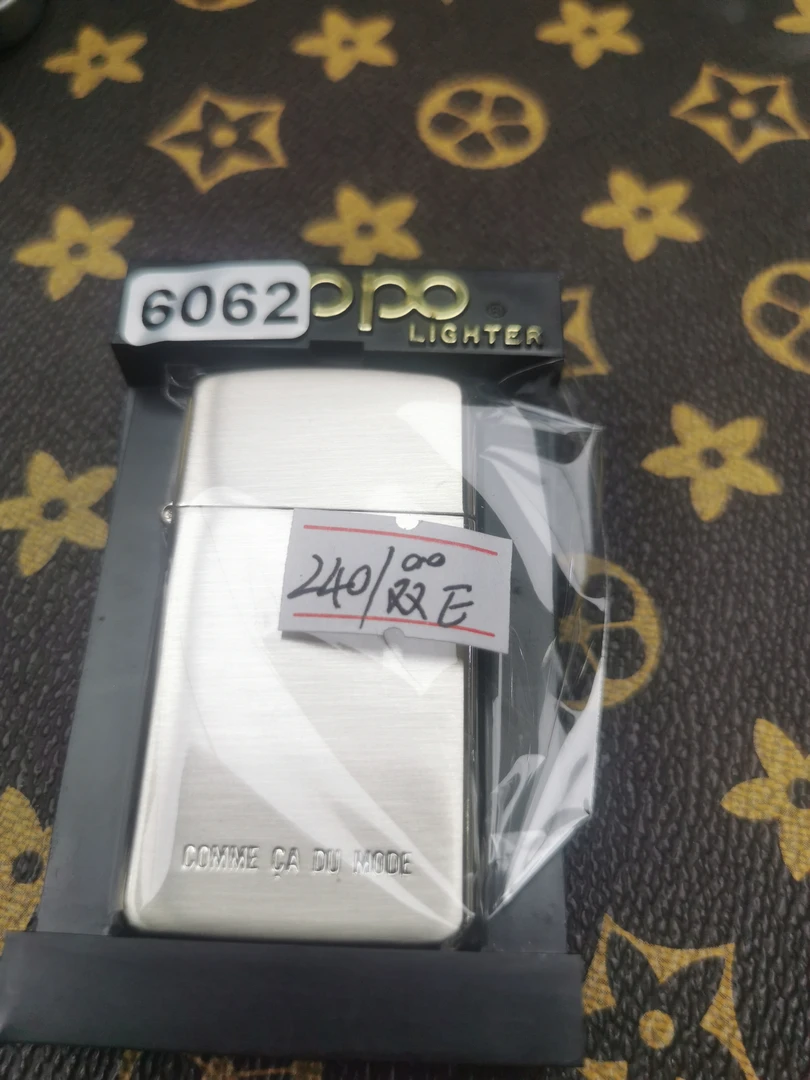Zippo打火机回血2000双E镀银纤巧-6062